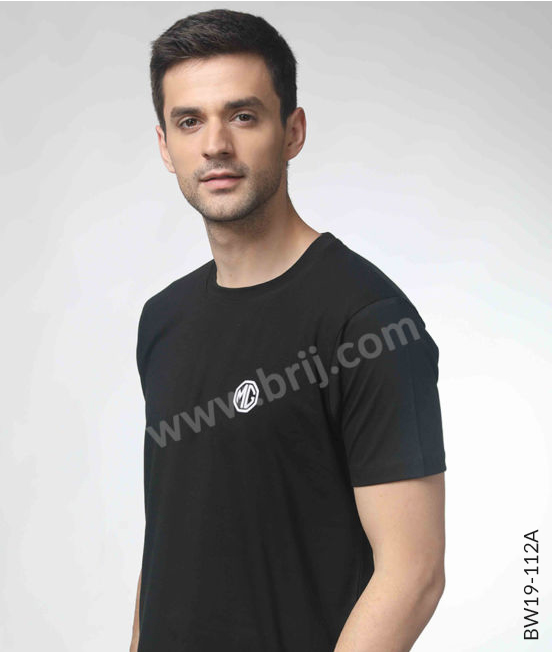 Black Classic Round Neck Tee