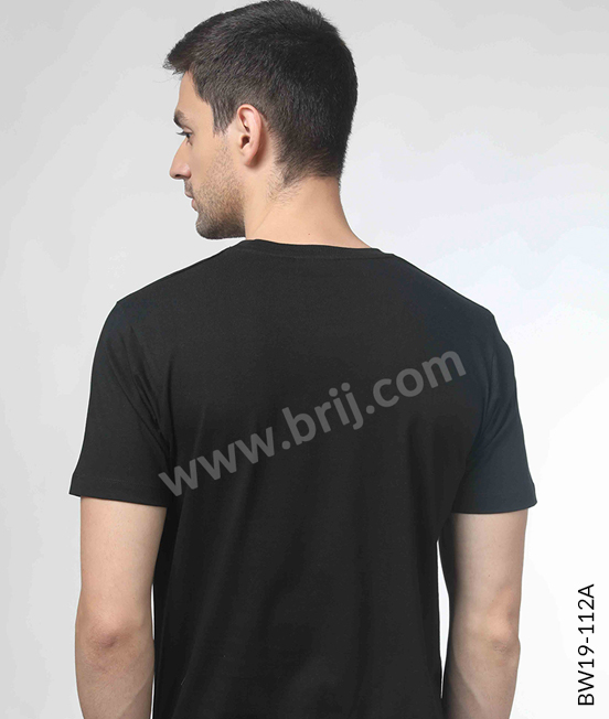 Black Classic Round Neck Tee