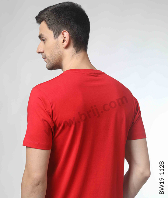 Red Classic Round Neck Tee