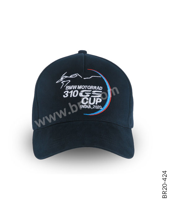 Navy 6-Panel Embroidered Cap