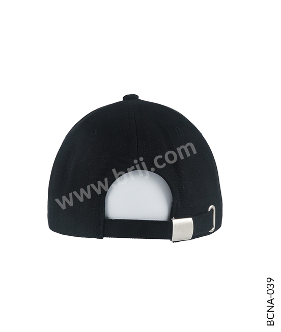 Black 5-Panel Cap with HD Transfer Logo