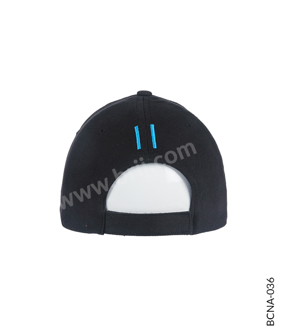 Black 6-Panel Cap with Custom Made Visor