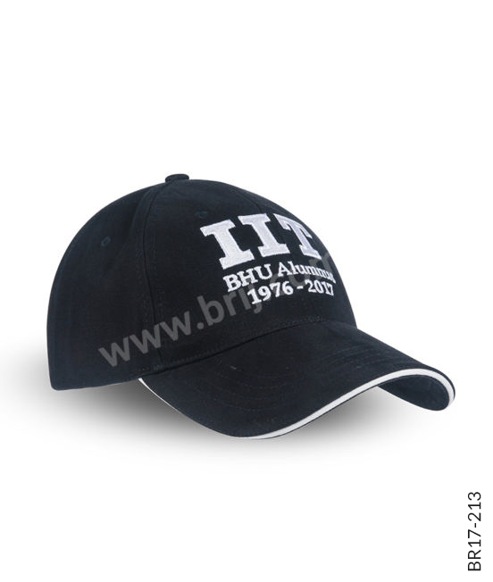 Navy 6-Panel Embroidered Cap