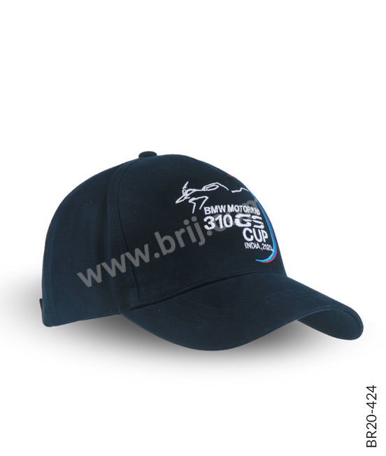 Navy 6-Panel Embroidered Cap