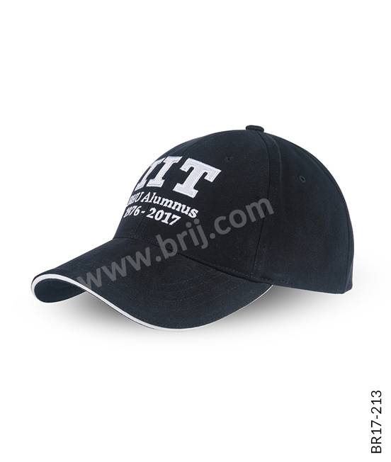 Navy 6-Panel Embroidered Cap