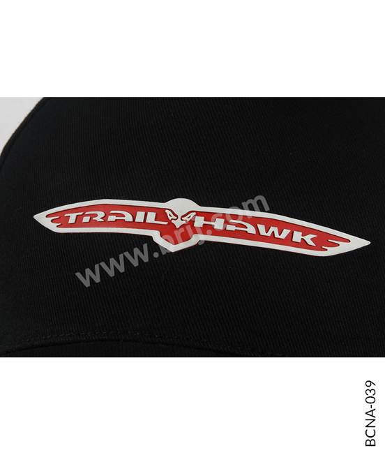 Black 5-Panel Cap with HD Transfer Logo