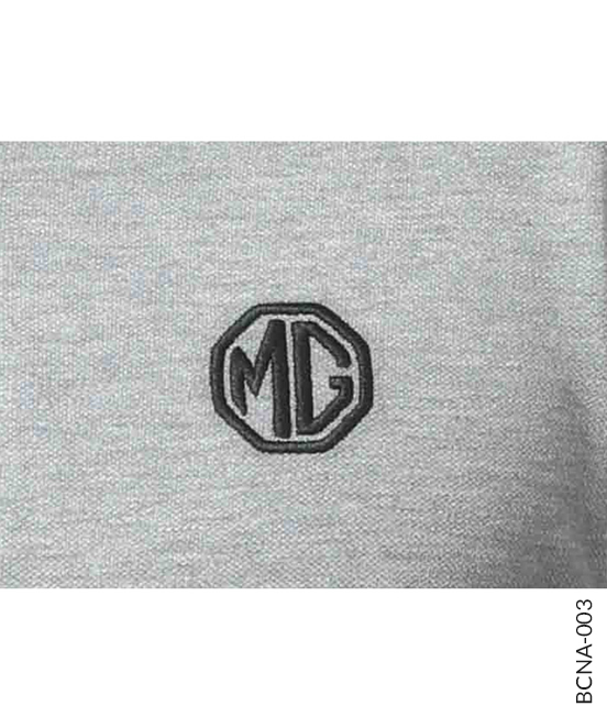 Heather Grey Polo with Custom Made Placket