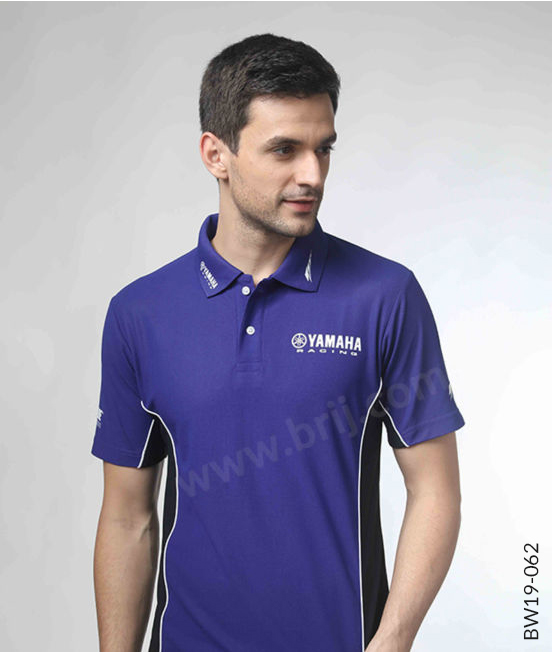 Ink Blue Colourblocked Polo