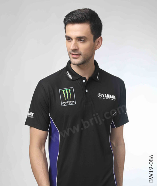 Black Colourblocked Polo