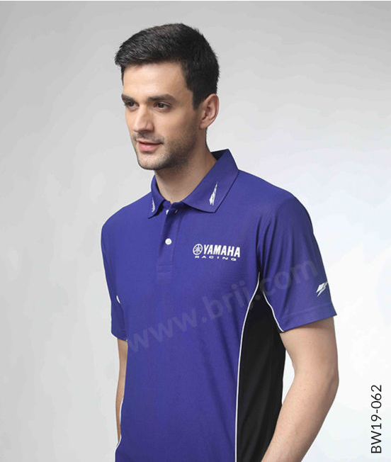Ink Blue Colourblocked Polo