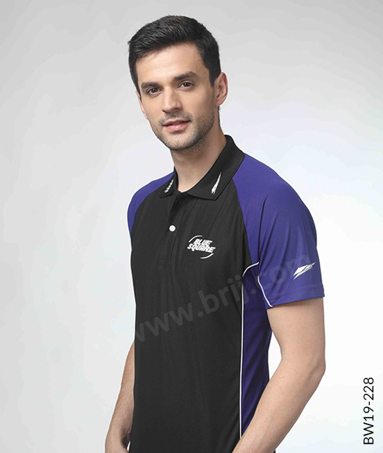 Black Premium Coloublocked Polo