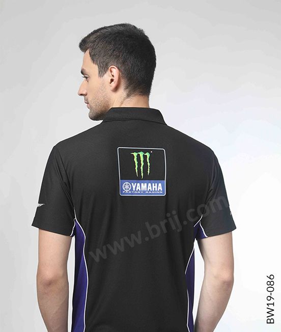 Black Colourblocked Polo