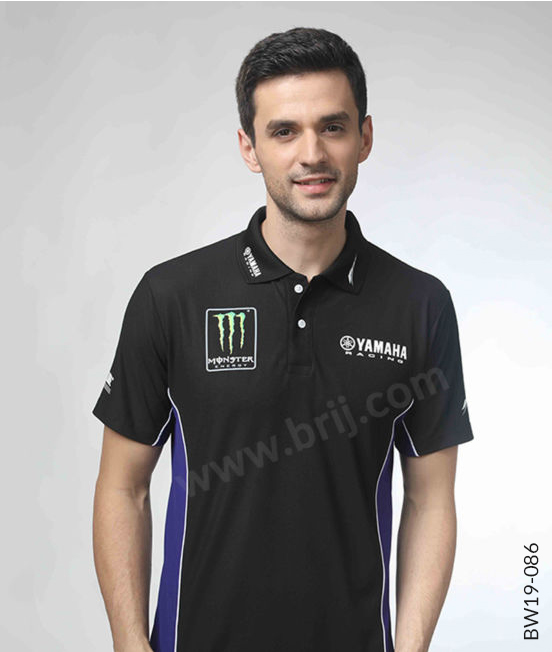 Black Colourblocked Polo