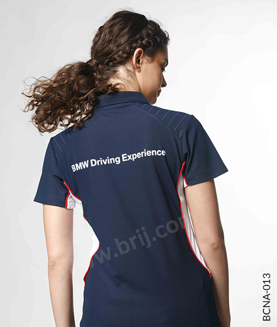 Navy Colourblocked Polo