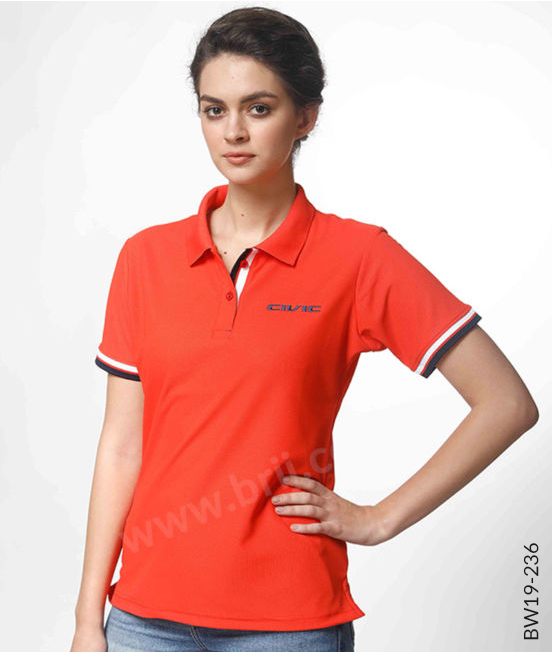 Orange Premium HoneyCool Polo