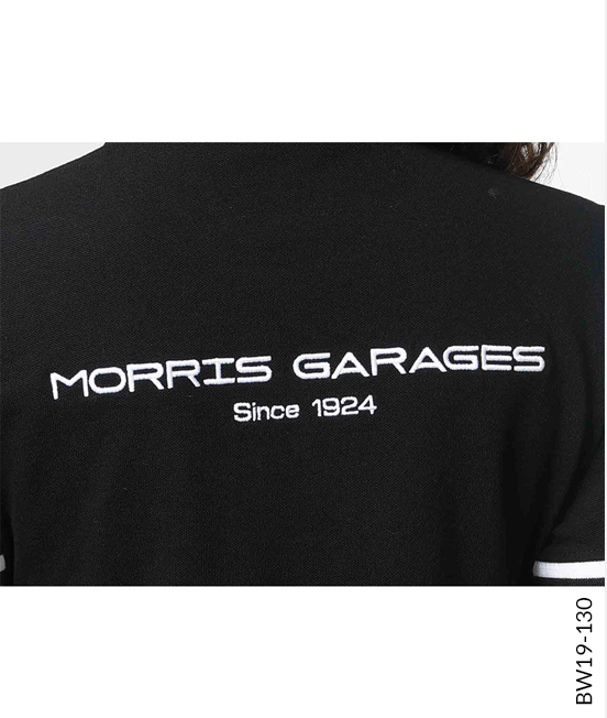 Black Cotton Rich Polo