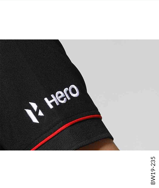 Black Premium Polo with Zipper