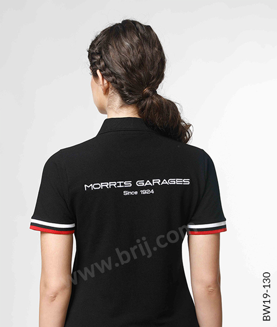 Black Cotton Rich Polo