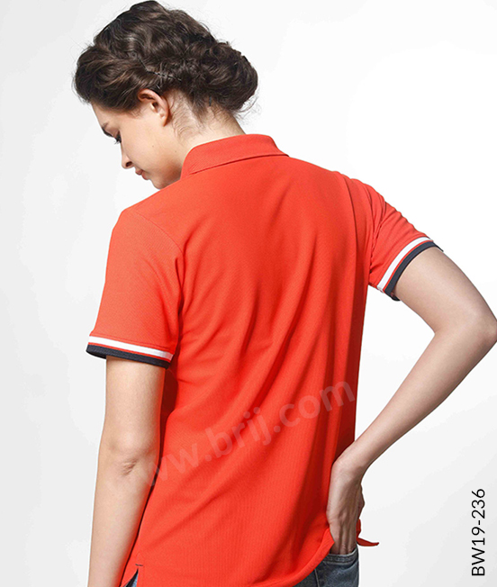 Orange Premium HoneyCool Polo