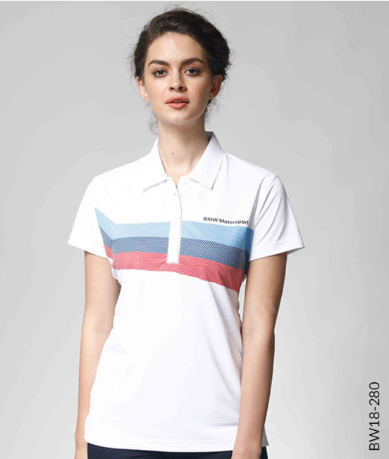White Premium Polo with Long Button Placket