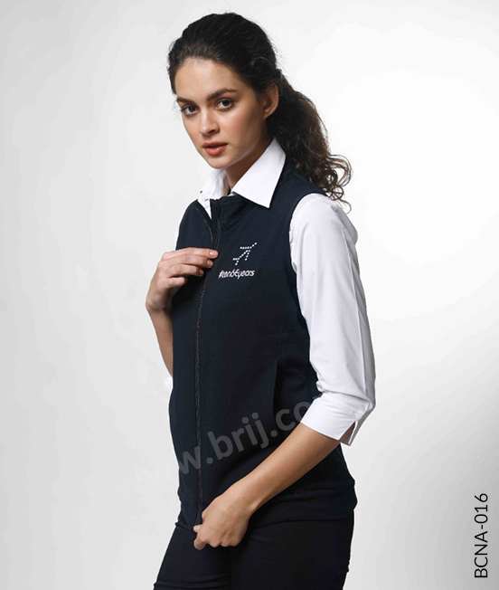 Navy Lightweight Sleeveless Sweatshirt