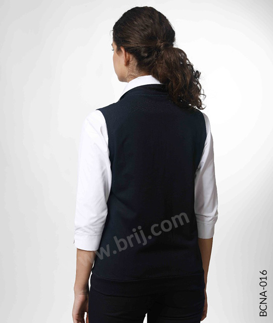 Navy Lightweight Sleeveless Sweatshirt