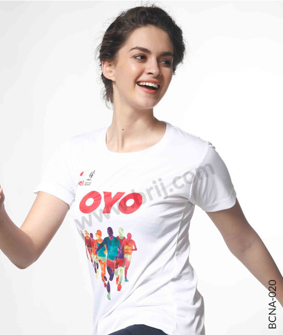 White Printed CoolTouch Tee