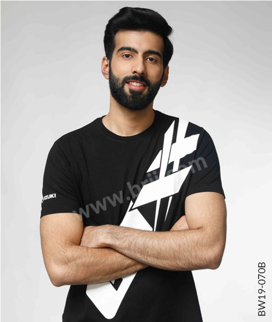 Black Classic Round Neck Tee