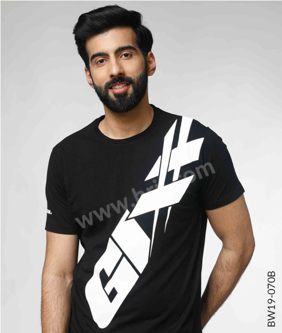 Black Classic Round Neck Tee