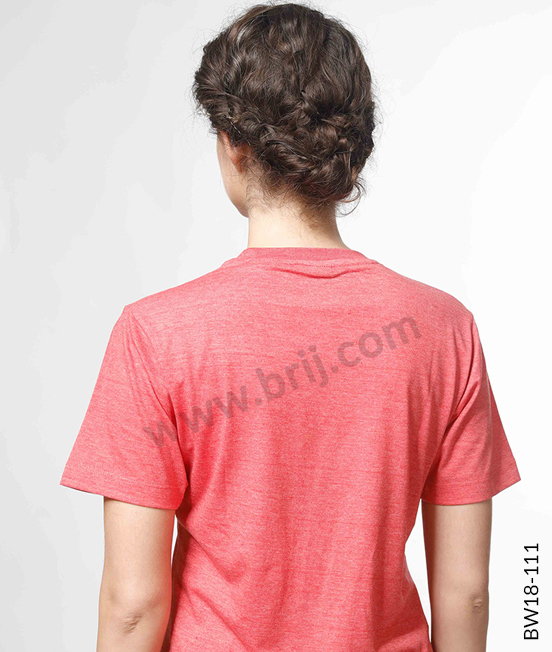 Pink Cotton Rich Round Neck Tee