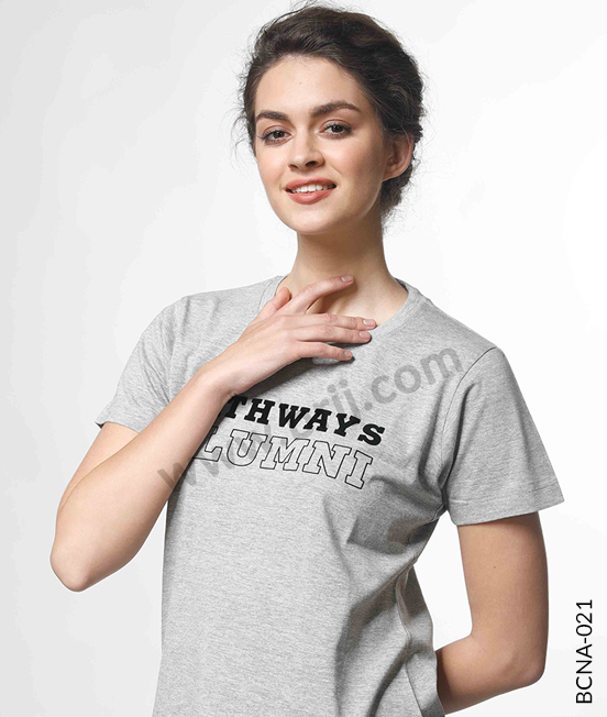 Heather Grey Classic Round Neck Tee