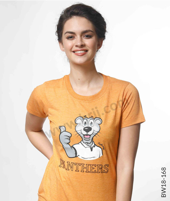 Yellow Cotton Rich Round Neck Tee