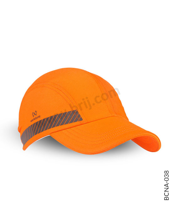 High-Vis Neon Orange Cap with Reflective Elements
