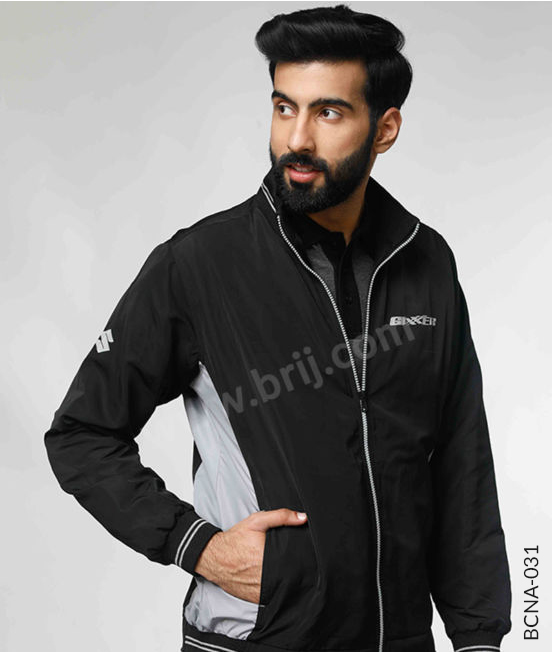 Black Colourblocked All Weather Jacket