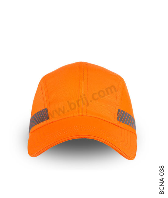 High-Vis Neon Orange Cap with Reflective Elements