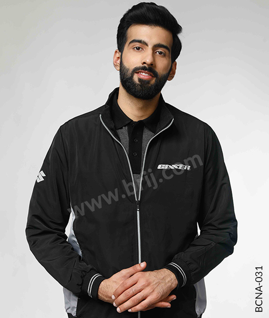 Black Colourblocked All Weather Jacket