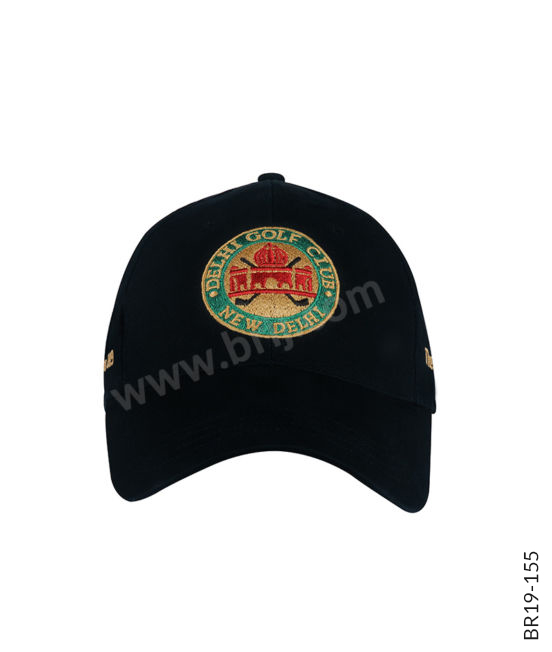 Navy 6-Panel Embroidered Cap