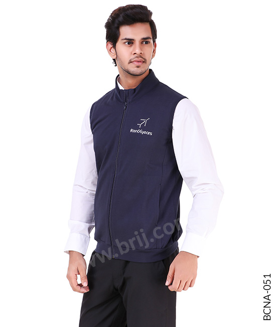 Navy Lightweight Sleeveless Sweatshirt