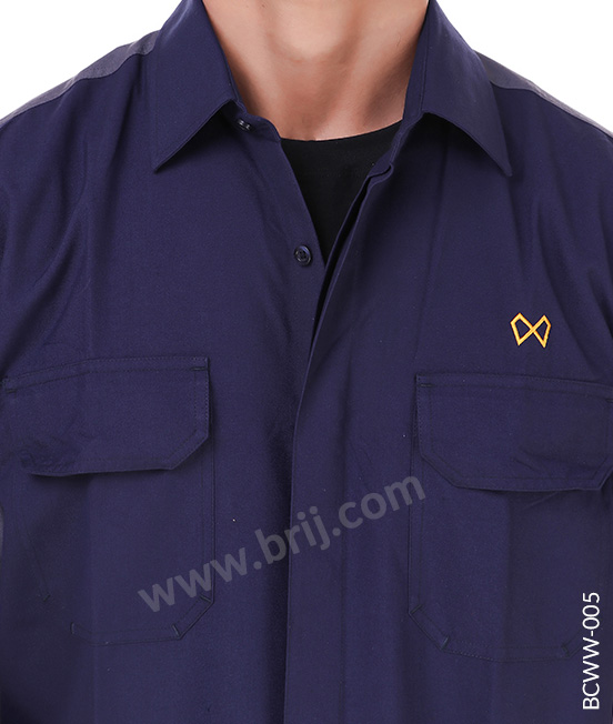 Navy Colourblocked Werkwear Set