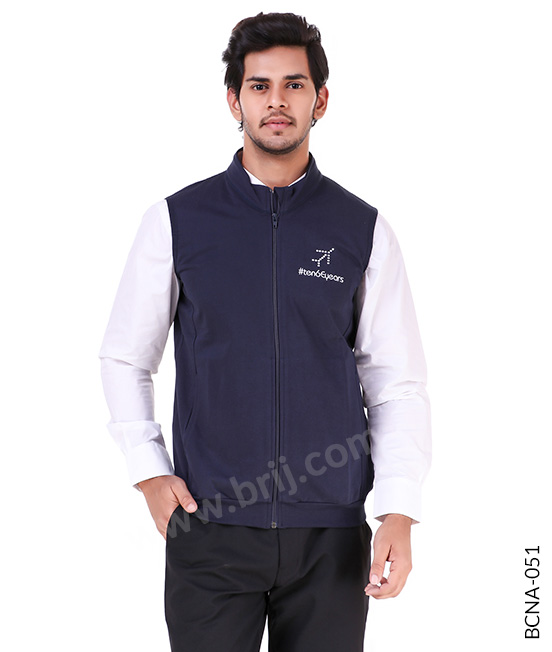 Navy Lightweight Sleeveless Sweatshirt