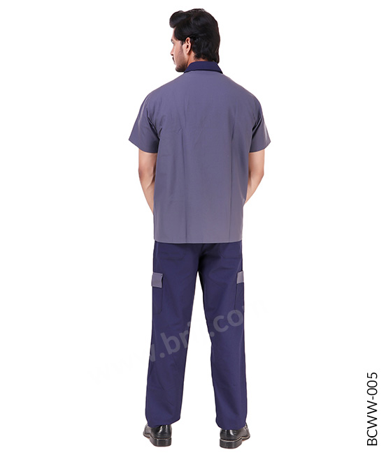 Navy Colourblocked Werkwear Set