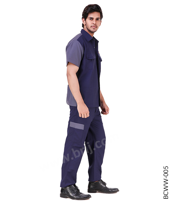 Navy Colourblocked Werkwear Set