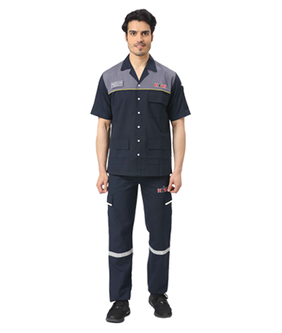 Navy & grey colourblocked Werkwear Set 