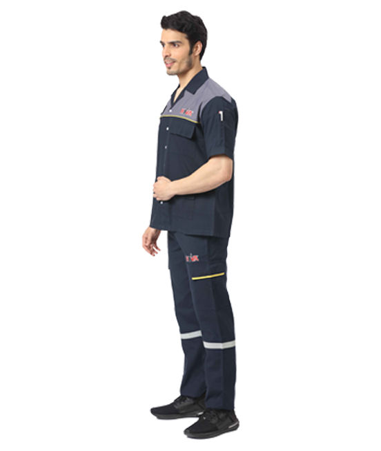 Navy & grey colourblocked Werkwear Set 